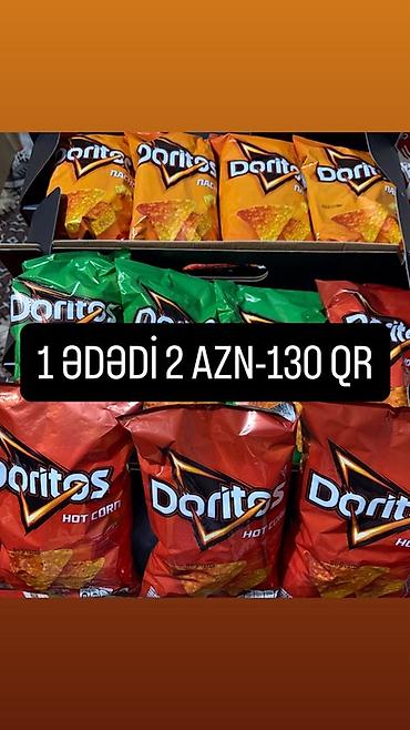 Məhsul: Doritos tortilla cipsləri • Ləzzətlər: - Narıncı paket –