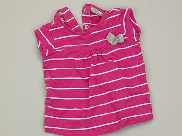 koszula różowa w paski: Koszulka, 0-3 m, stan - Dobry