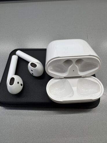 айрподс 2 оригинал: Вкладыши, Apple, Б/у, Беспроводные (Bluetooth), Классические