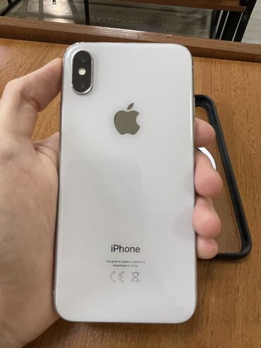 айфоны х: IPhone X, Б/у, 256 ГБ, Белый, Защитное стекло, Чехол