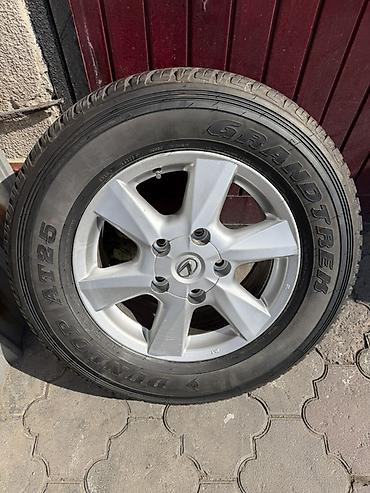 диски патрол: Колеса в сборе 265 / 60 / R 18, Всесезонная, Б/у, Запаска, Внедорожные (АТ/МТ), Литые, отверстий - 5 — 1