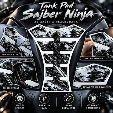 9mm je duga moja nina: Tank Pad Sajber Ninja – 3D Zaštita Rezervoara za Moto - 2861 Tank Pad — 2