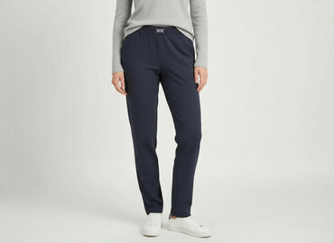 reserved spodnie wysoki stan: Material trousers for women, size M