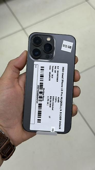 hyper x: IPhone 13 Pro, Б/у, 512 ГБ, Графит, Зарядное устройство, Защитное стекло, Чехол, В рассрочку — 1