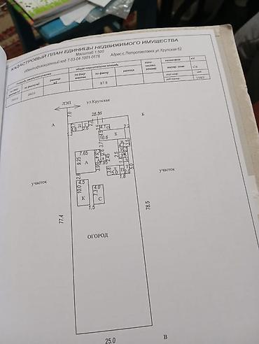 Кыймылсыз мүлк: Продаётся жилой дом с приусадебным участком. - Дом одноэтажный, с — 5
