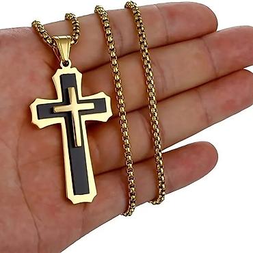 Ogrlice: Lančići sa verskim privescima – više modela - Materijal: nerđajući — 22