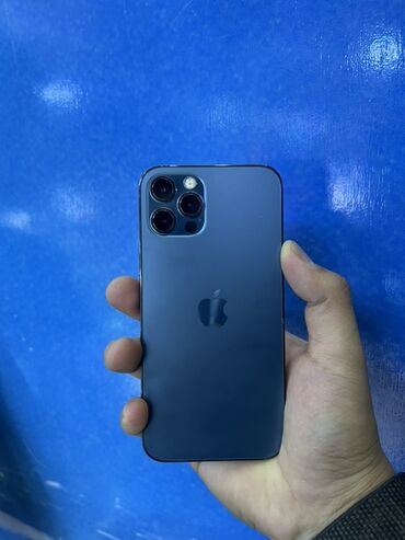 аккумулятор для айфона: IPhone 12 Pro, Б/у, 256 ГБ, Синий, 79 %