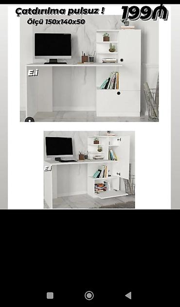 ofis masa: Çevik iş-güc üçün çoxfunksiyalı kompüter/iş masası - Ölçü: 150 x 140 — 1