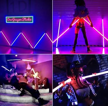 фотолампы: ﻿Светодиодная RGB LED трубка с пультом управления (0.9 м) + напольное — 3
