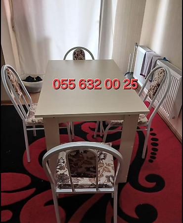 restoran stolları: Mətbəx üçün, Yeni, Açılmayan, Kvadrat masa — 2