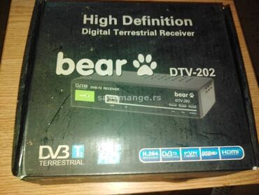 Elektronika: Risiver sa slike, Bear DTV-202 sa daljinskim upravljačem,u odličnom