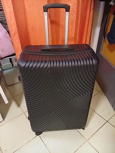 torba za bebe: Veliki kofer na točkiće – crni, tvrda školjka oko. 75 50 30 MIRJEVO — 3