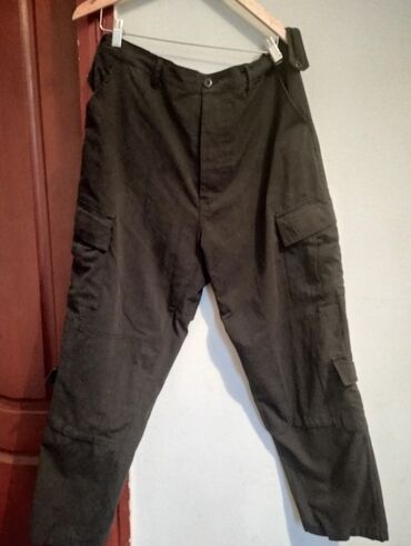 брюки спортивные мужские: Брюки 5XL (EU 50), цвет - Черный