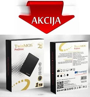 Hard diskovi, eksterni diskovi: TwinMOS ProDrive eksterni prenosivi HDD – 1 TB - Kapacitet: 1 TB - — 1
