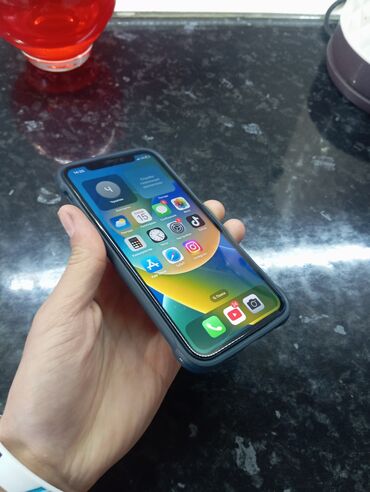 iphone в кредит: IPhone X, Арзандатуу 10%, Колдонулган, 64 ГБ, Кара, Каптама, 60 %