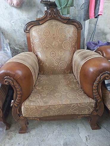 stul dest: Qonaq otağı üçün, İşlənmiş, 6 stul — 3