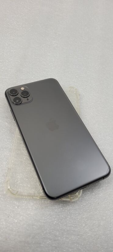 Apple iPhone: IPhone 11 Pro Max, Б/у, 64 ГБ, Черный, Чехол, 79 % — 11