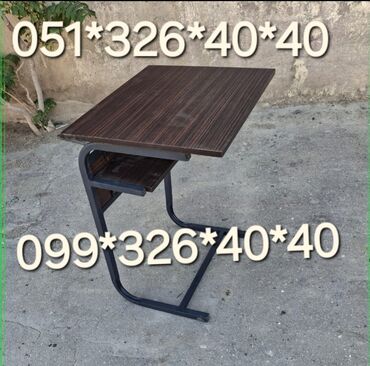 Uşaq masaları: Oğlan və qız üçün, Yeni, Siyirməsiz, Yazı masası — 16