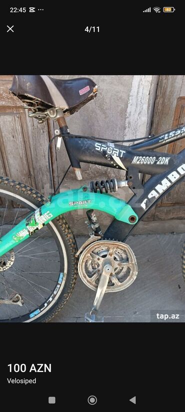 İdman velosipedləri: Bu, dağ velosipedi növündən olan ikitəkərli velosipeddir.Rambo — 4