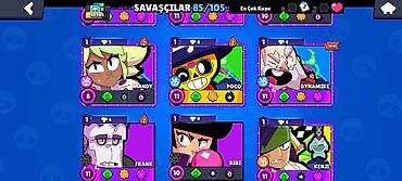 masın oyunları: Brawl Stars hesabı – 85/105 döyüşçü Ümumi: - Kupa: 40,944 - — 3