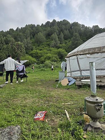 конный шлем: Аренда юрты, Каркас Деревянный, 100 баш, С полом, Самовар, Казан — 10