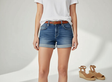 koszulka croop: H&M, Shorts for women, size M