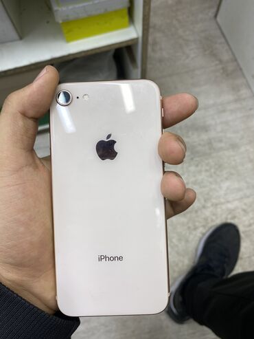 Apple iPhone: IPhone 8, Б/у, 64 ГБ, Защитное стекло, 100 %