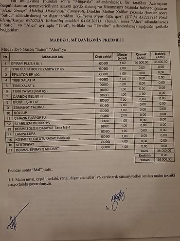 hazır: Çox az işlenib deyerinden qat qat aşağı verilir.her bir levazimatları — 4