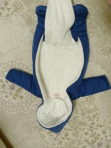 uşaq kombinezonları: Uşaq üçün qış kombinezonu - Rəng: tünd mavi - Model: kapüşonlu, tam — 1