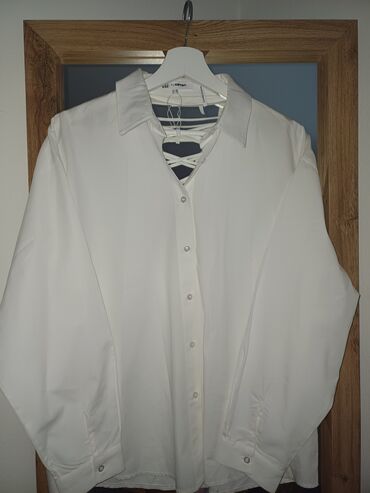 bele bluze: M (EU 38), Pamuk, bоја - Bela