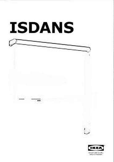 Zavese i draperije: IKEA ISDANS rolo zavesa – bela, model 701.199.01 - Tip: rolo zavesa — 8