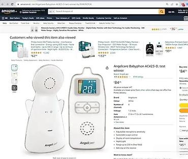 farmerke visoki struk: Angelcare bebi monitor AC423-D – audio monitor sa termometrom - Set — 7