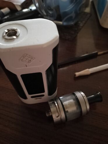 Qəlyan, vayp və aksesuarları: Elektron qəlyan . Nasazdı. 6 cı şəkildə batareya arası sarı çərayan — 7