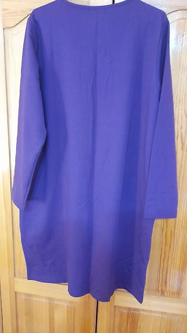 Повседневные платья: Повседневное платье, Турция, Осень-весна, Короткая модель, Трикотаж, Прямое, 7XL — 1