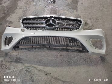 мерседес 126: Передний Бампер Mercedes-Benz Б/у, цвет - Белый, Оригинал