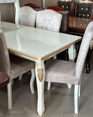 Masa və oturacaq dəstləri: Qonaq otağı üçün, Yeni, Açılan, Dördbucaq masa, 6 stul -da lalafo.az — 12 Masa və oturacaq dəstləri: Qonaq otağı üçün, Yeni, Açılan, Dördbucaq masa, 6 stul — 12
