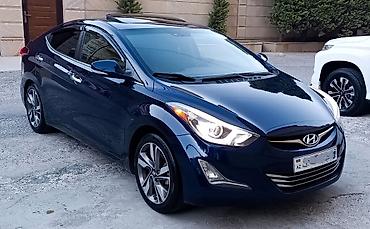 spoiler elantra 2017: Hyundai Elantra sedan – tünd mavi rəng, aerodinamik kuzov və xrom — 3