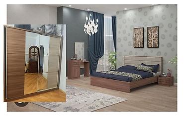 bedroom: Yataq otağı dəsti - Tərkibi: iki nəfərlik çarpayı (yumşaq başlıqla) — 1