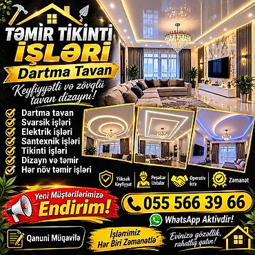 patalok: Təmir-tikinti xidmətləri – Dartma tavan və kompleks təmir Peşəkar — 1