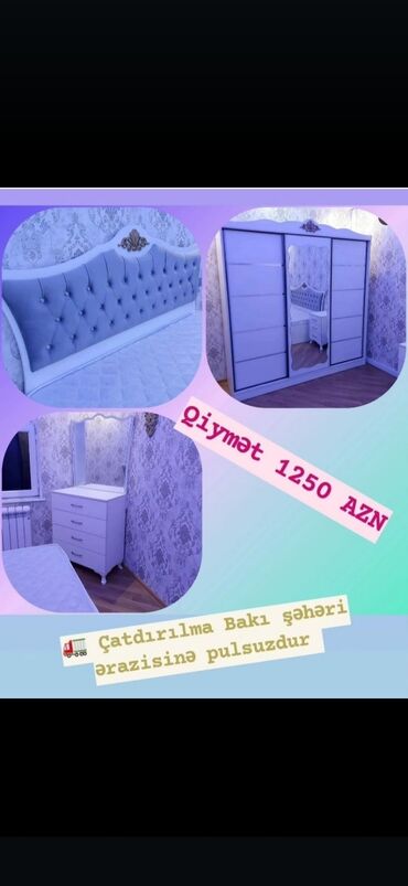 Yataq otağı dəstləri: İkinəfərlik çarpayı, Azərbaycan, Yeni — 7