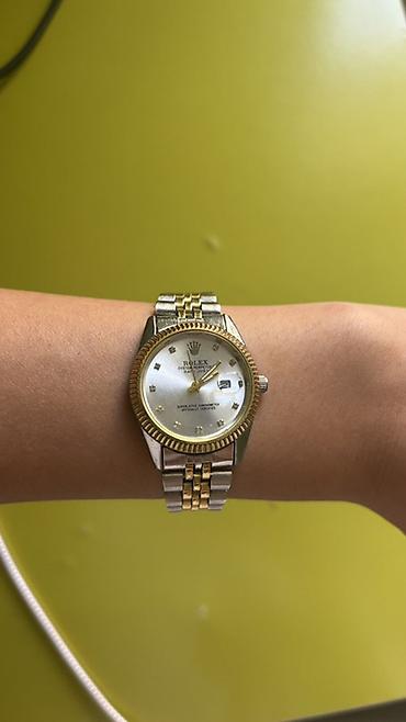 qol saati casio: Rolex saat – ikirəngli (qızılı/gümüşü) klassik dizayn - Korpus — 1
