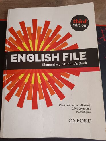 dvd диск на 16 гб: Книга по английскому языку Englisn File-Elementary stydent's book б/у