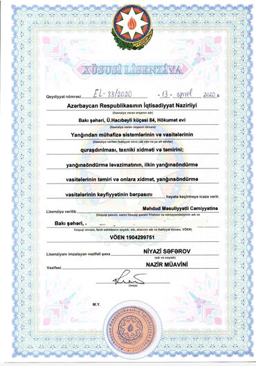 Yanğın söndürən: İstənilən növ yanğın söndürmə balonlarının satışı ve dolumu xidmeti — 3