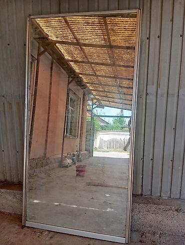 Декор и интерьер: Большое напольное зеркало в алюминиевой раме. - Тип: прямоугольное — 1
