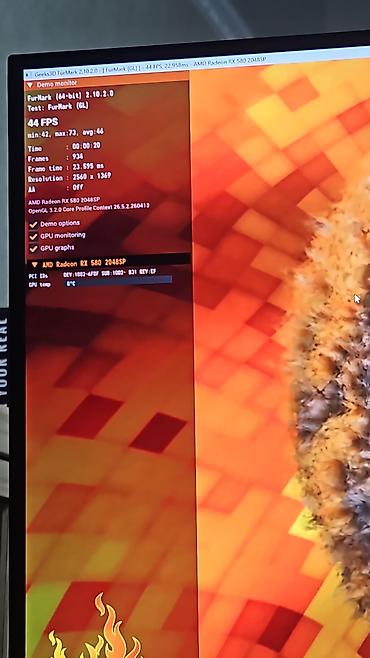 Комплектующие для ПК: Видеокарта для ПК, Б/у, Radeon RX, 8 ГБ — 6