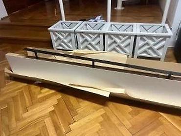 Ostali nameštaj: Zidna “lebdeća” polica – bela - Minimalistički dizajn sa skrivenim — 18