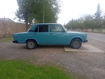 VAZ (LADA): VAZ 2107 sedan - Kuzov: 4 qapılı sedan, mavi rəng - Ön və arxa xrom — 4