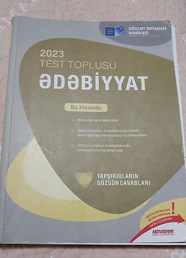 Testlər: Ədəbiyyat test toplusu 2023.yaxşı vəziyyətdə — 1