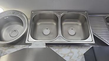 Santexnika: Mətbəx üçün ikitərəfli və təkqablı lavabo modelləri - Materiallar — 10