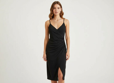 sukienka z imitacji skóry reserved: H&M, Women`s dress, size S